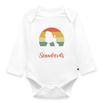 Pudelhund Tierarzt - Baby Bio-Langarm-Body - Weiß - Vorne