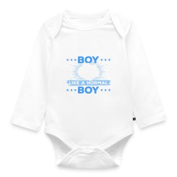 Roller Skates Roller Skating Boy - Roller Skater B - Baby Bio-Langarm-Body - Weiß - Vorne