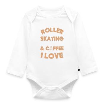 Cat Lover - Patins à roulettes Patins à roulettes Sk à roulettes - Body Bébé bio manches longues - blanc - Devant