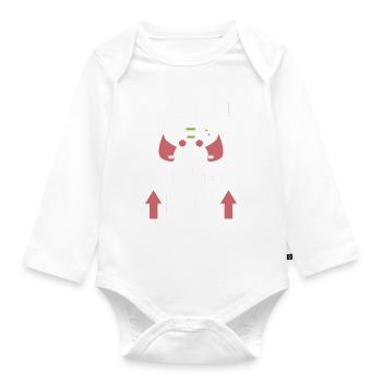 I Don't Age I Just Level Up Online -Videospieler - Baby Bio-Langarm-Body - Weiß - Vorne