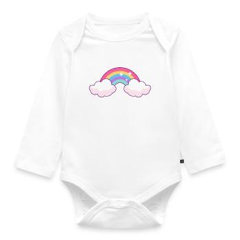 Hoi Götti hallo Onkel Patenonkel Schwangerschaft - Baby Bio-Langarm-Body - Weiß - Vorne