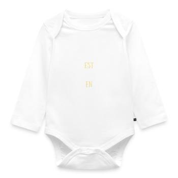 Bretagne Homme Humour Breton Bretonne Idée Cadeau - Body Bébé bio manches longues - blanc - Devant