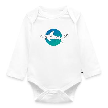 L’élégance mystique des requins des profondeurs - Body Bébé bio manches longues - blanc - Devant