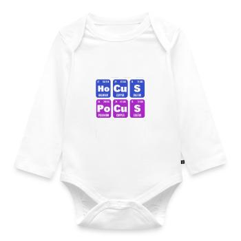 Lustiger Biologielehrer Biologe - Baby Bio-Langarm-Body - Weiß - Vorne