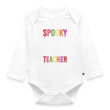 Spooky Teacher Vorschullehrer - Baby Bio-Langarm-Body - Weiß - Vorne