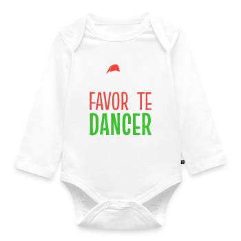 Santa's Favorite Dancer Straßentänzer - Baby Bio-Langarm-Body - Weiß - Vorne