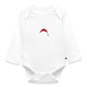 Happy ass nights you wine holes - Organic Longsleeve Baby Bodysuit - white - Front