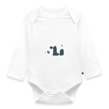 Lazy But Talented Zoowärter - Baby Bio-Langarm-Body - Weiß - Vorne