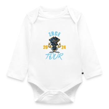 Zrce Party 2024 Skeleton - Organic Longsleeve Baby Bodysuit - white - Front