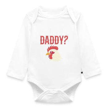 Who's Your Daddy? Tierpfleger - Baby Bio-Langarm-Body - Weiß - Vorne
