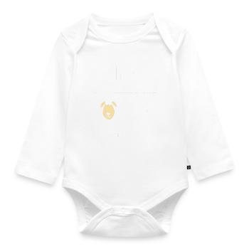 I Know You Herd Me Schafhirte - Baby Bio-Langarm-Body - Weiß - Vorne
