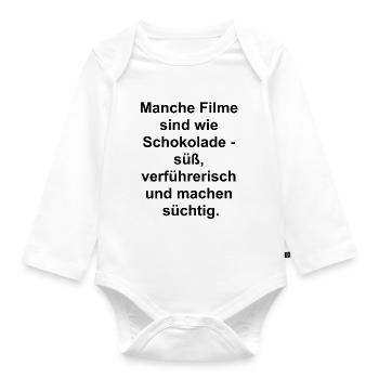 Movie Quotes - Organic Longsleeve Baby Bodysuit - white - Front