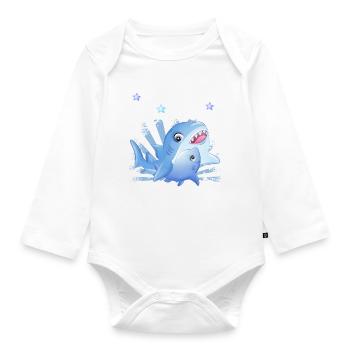 Annonce de la prochaine génération | Je vais être un grand frère en 2025 - Body Bébé bio manches longues - blanc - Devant