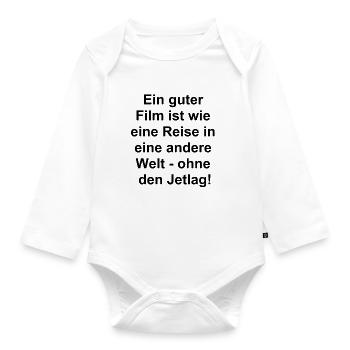 Cinematic Dreams - Organic Longsleeve Baby Bodysuit - white - Front