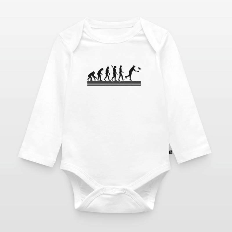 Disc Golf Evolution disc golf player Baby Bio-Langarm-Body