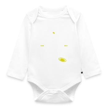 This is my best disc golf playing shirt Disc Golfi - Organic Longsleeve Baby Bodysuit - white - Front