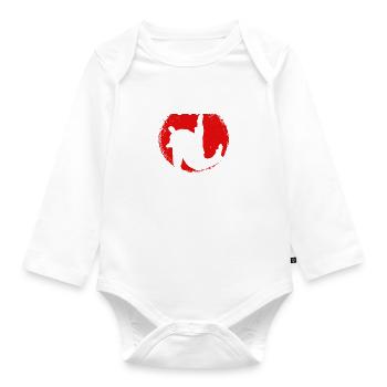 Forget eat and sleep just Judo fighting and repeat - Organic Longsleeve Baby Bodysuit - white - Front