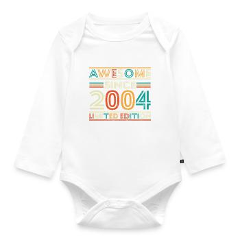 Impressive since 2004 - Organic Longsleeve Baby Bodysuit - white - Front