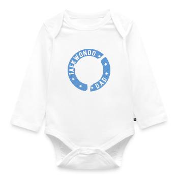 Taekwondo Papa Taekwondo Combattant Taekwondo Papa - Body Bébé bio manches longues - blanc - Devant