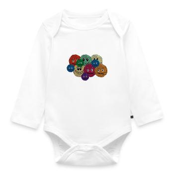 I Still Play With Yarn - Crochet Knitting Sewing C - Organic Longsleeve Baby Bodysuit - white - Front