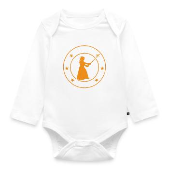 Kendo Japonais Sister Kendo Fighter Sister Kendo W - Body Bébé bio manches longues - blanc - Devant