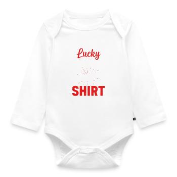 Chemise Lucky Sambo Ne lavez pas ! - Combattant de Sambo - Body Bébé bio manches longues - blanc - Devant