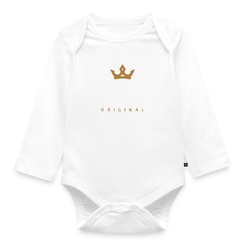 Pape Original Logo de la famille - Body Bébé bio manches longues - blanc - Devant