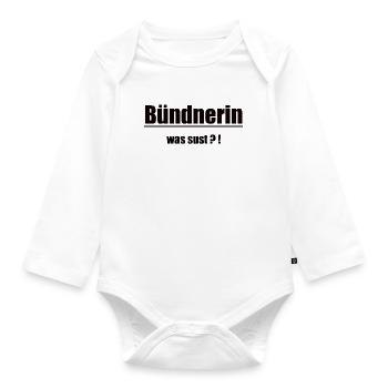 La femme des Grisons était Sust Design - Body Bébé bio manches longues - blanc - Devant