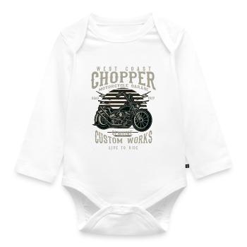 West Coast Chopper - Body Bébé bio manches longues - blanc - Devant