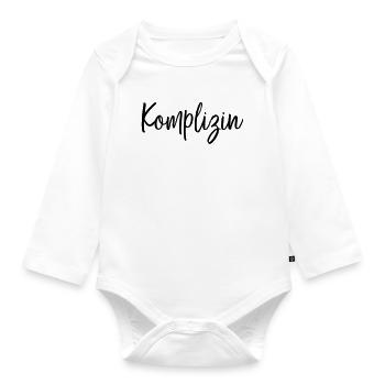 Komplizin Freundin Partnerin Geschenk - Baby Bio-Langarm-Body - Weiß - Vorne