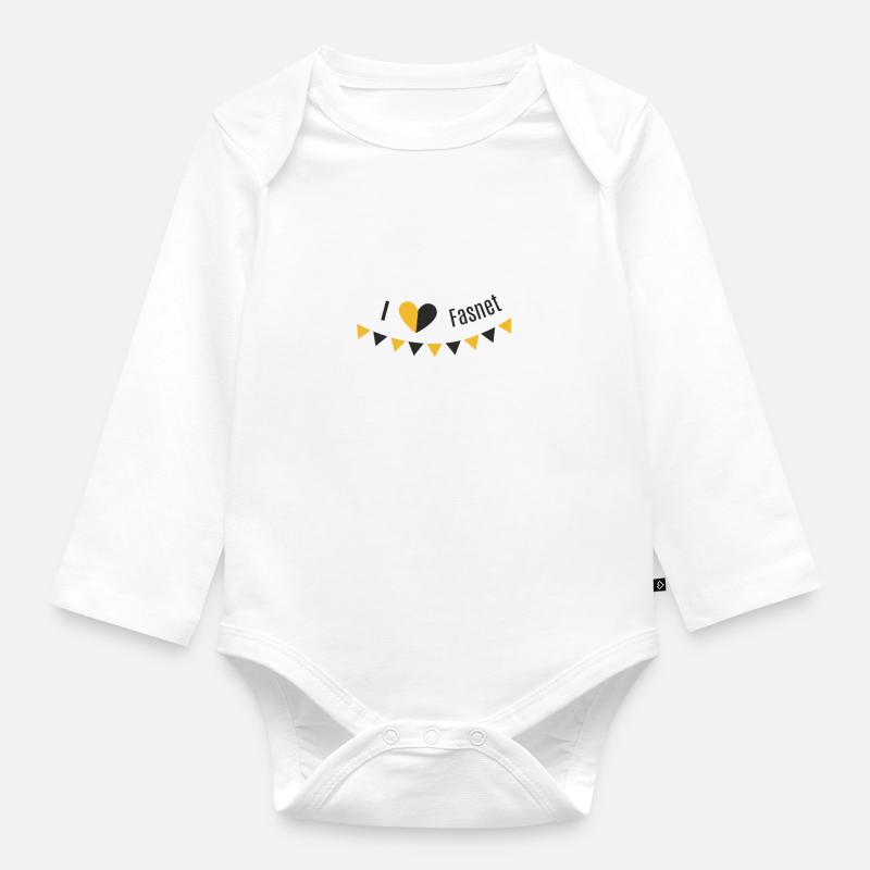 J'adore le carnaval - Body Bébé bio manches longues - blanc