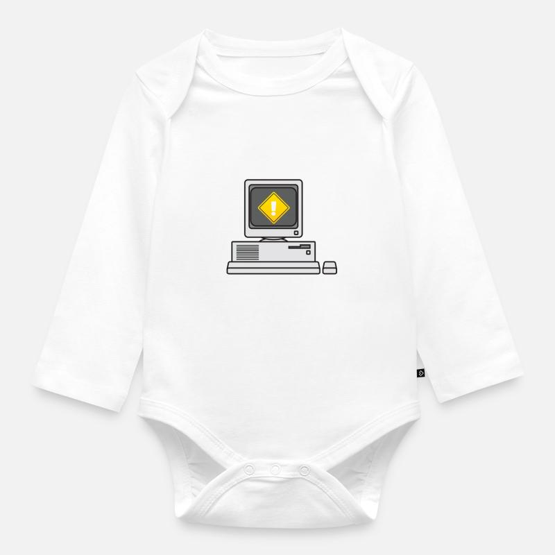 Run cmd | Computer Nerd | Webdesigner | CSS | Exe - Baby Bio-Langarm-Body - Weiß