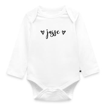 Jeu de cartes suisse allemand Jassen - Jasse - Body Bébé bio manches longues - blanc - Devant