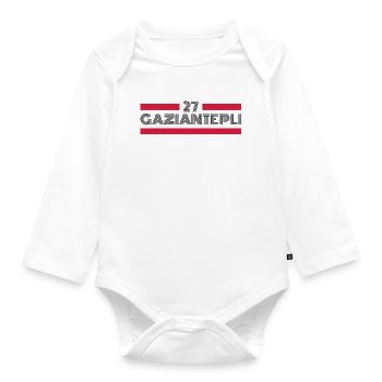 Gaziantep 27 Türkei Turkiye Geschenk Urlaub TR - Baby Bio-Langarm-Body - Weiß - Vorne