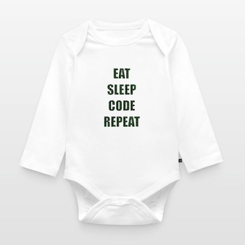 Programmeurs Programmation Code Body Bébé bio manches longues