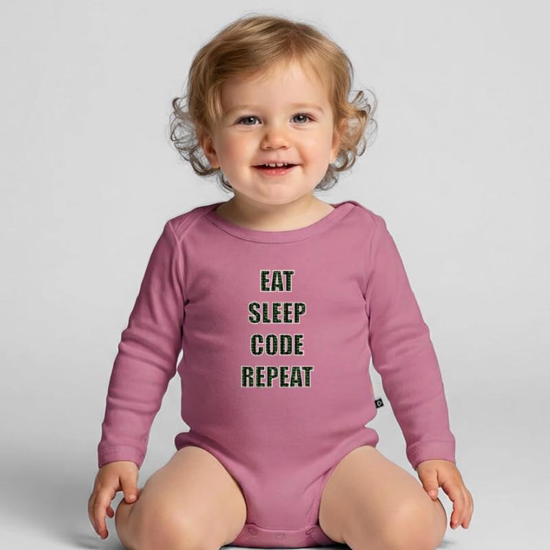 Programmierer Programmieren Programmierung Code Baby Bio-Langarm-Body