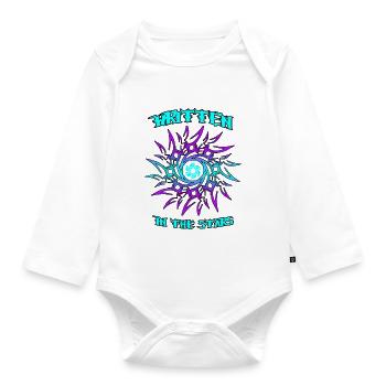 Written in the Stars - Street Fashion - Organic Longsleeve Baby Bodysuit - white - Front