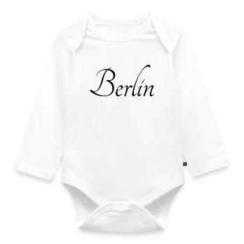 Berlin berlin - Baby Bio-Langarm-Body - Weiß - Vorne