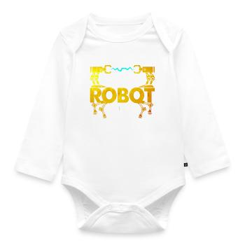 Robotics Engineer Teacher Technology Gift - Organic Longsleeve Baby Bodysuit - white - Front