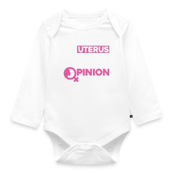 Women's Rights Feminist Empowerment - Organic Longsleeve Baby Bodysuit - white - Front