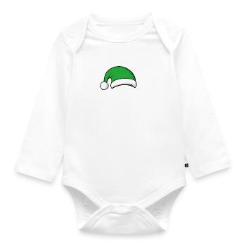 The Auntie Elf - Organic Longsleeve Baby Bodysuit - white - Front