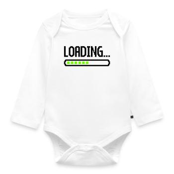 Loading - Organic Longsleeve Baby Bodysuit - white - Front