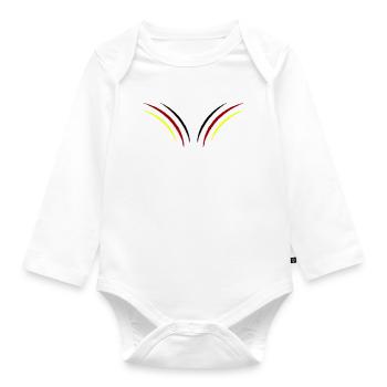 Claws Germany - Organic Longsleeve Baby Bodysuit - white - Front