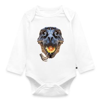 Lollo Rex - Body Bébé bio manches longues - blanc - Devant