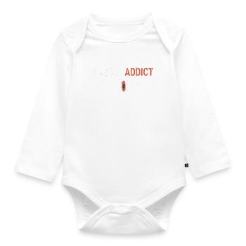kayak addict - Body Bébé bio manches longues - blanc - Devant