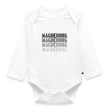 Magdeburg - Organic Longsleeve Baby Bodysuit - white - Front