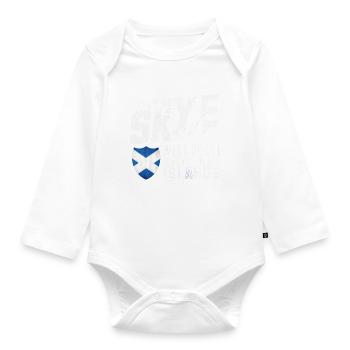 Isle of Skye Scottish Islands - Organic Longsleeve Baby Bodysuit - white - Front