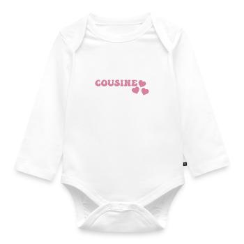 Cousin - Body Bébé bio manches longues - blanc - Devant