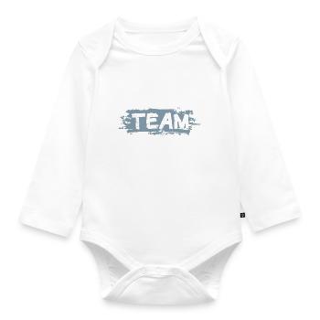 L’équipe des joueurs - Body Bébé bio manches longues - blanc - Devant