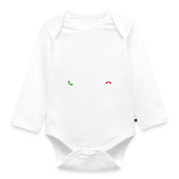 Don't Make Me Call My Papa - Funny Grandkids - Body Bébé bio manches longues - blanc - Devant